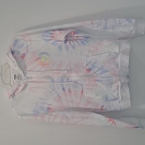 Victoria's Secret PINK Tie Dye Full Zip Sweatshirt, NWOT, Size Medium